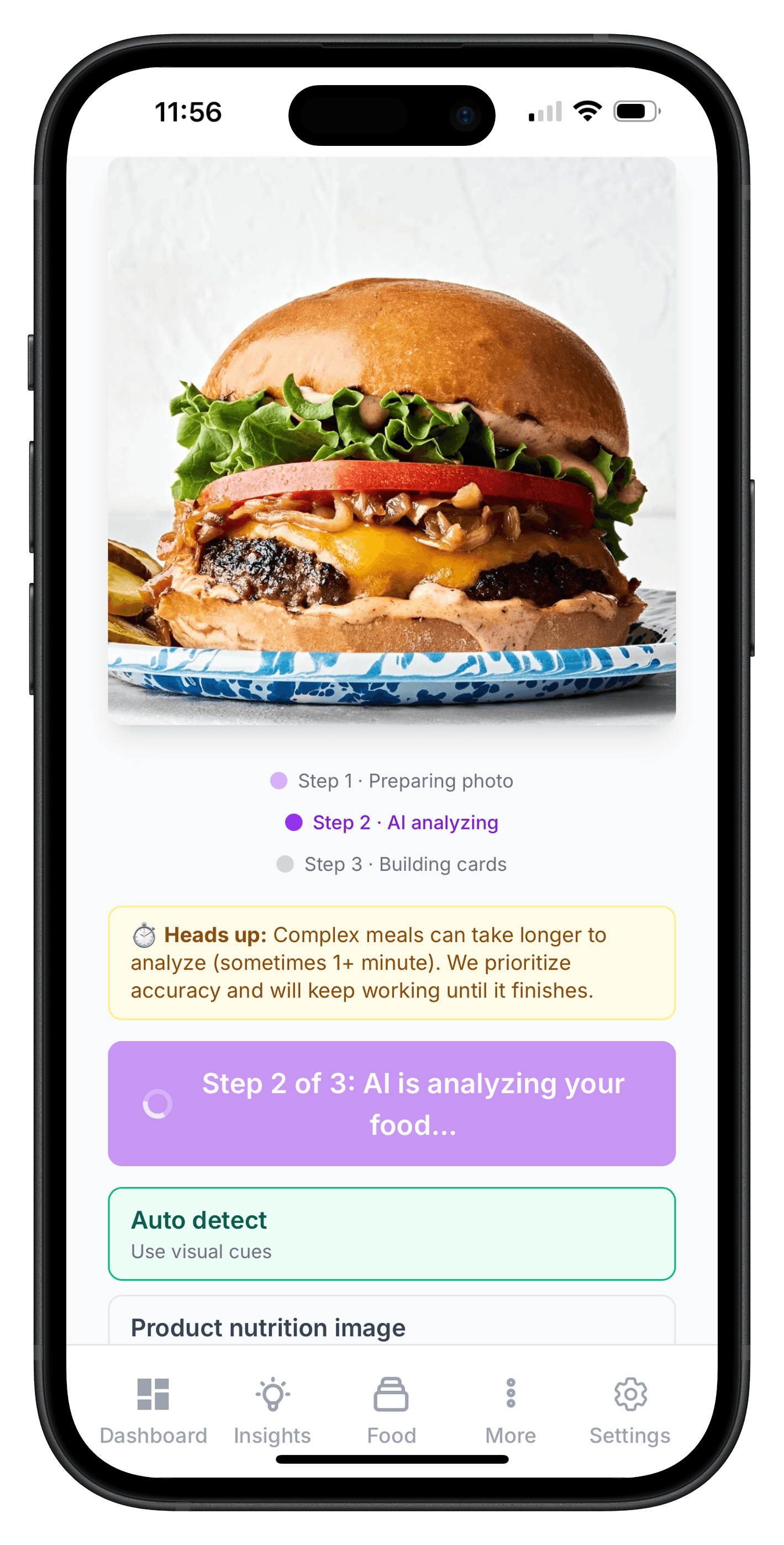 Food scan in action